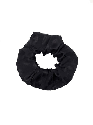 Gumka scrunchie w panterkę czarna